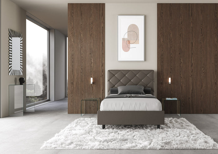 Letto Matrimoniale Extra Large 200x200 cm Senza Rete Priya Cappuccino