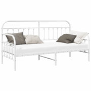 Letto singolo | Letto per adulti | Struttura per letto di giorno Bianco 75 x 190 cm