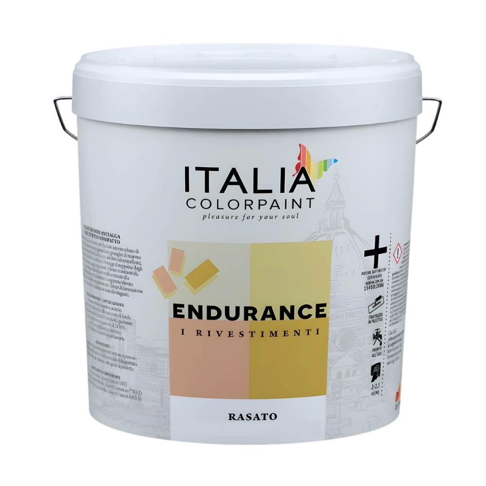 Endurance rasato acrilico 0,7 rivestimento spatolato antialga *** formato 8 kg, confezione 1