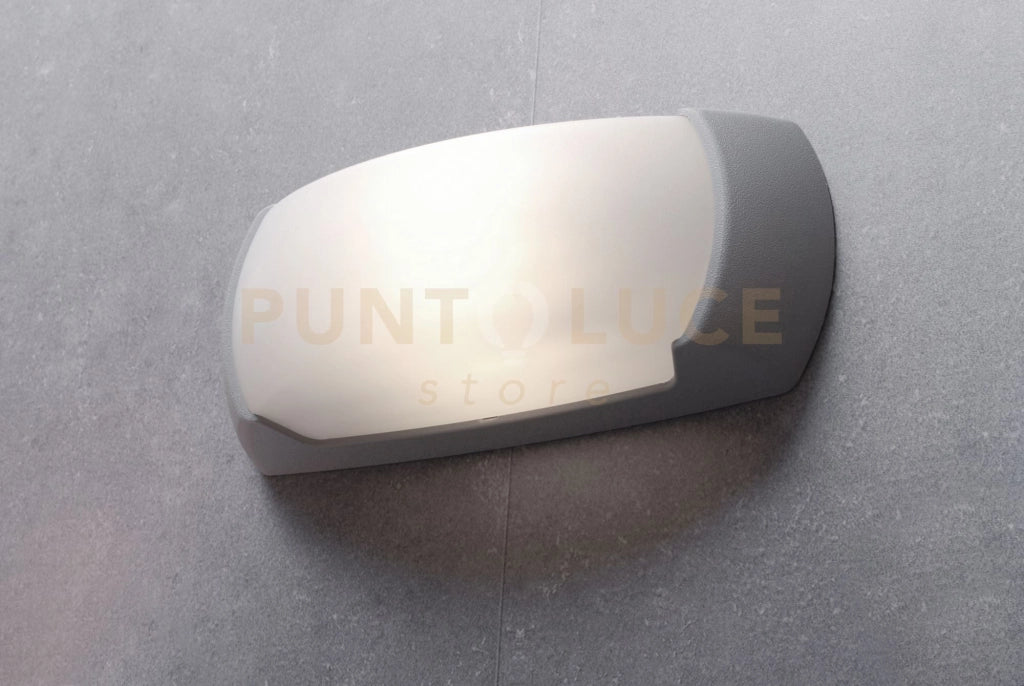 ANDORA APPLIQUE PLAFONIERA 1 LUCE ATTACCO E27 ANTIRUGGINE GRIGIO IP66