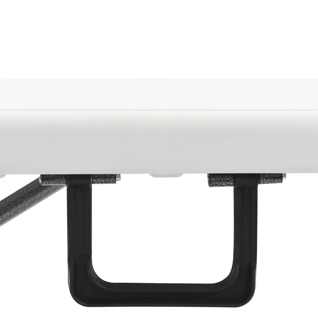 Panchine da Giardino Pieghevoli 2 pz 180 cm in HDPE Bianche 48830
