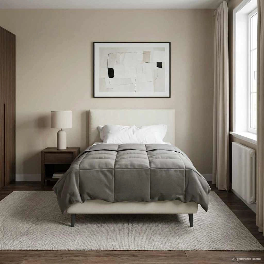 Piumone Completo Annuale 155 x 200 cm 4 stagioni Grigio Chiaro 42026003