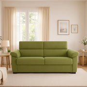 Seui, Divano Letto 2 Posti Sfoderabile Made in Italy, 185x95 cm Verde