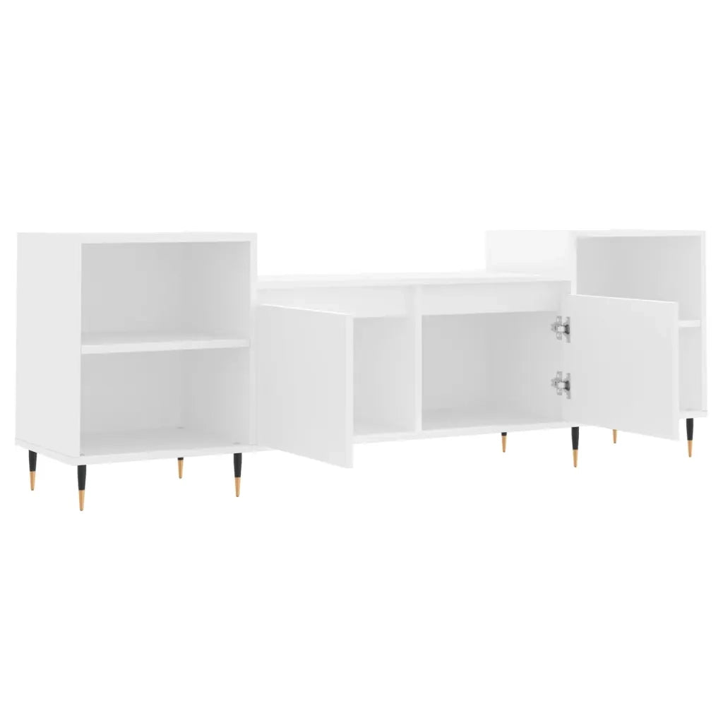 Mobile Porta TV Bianco 160x35x55 cm in Legno Multistrato 831332