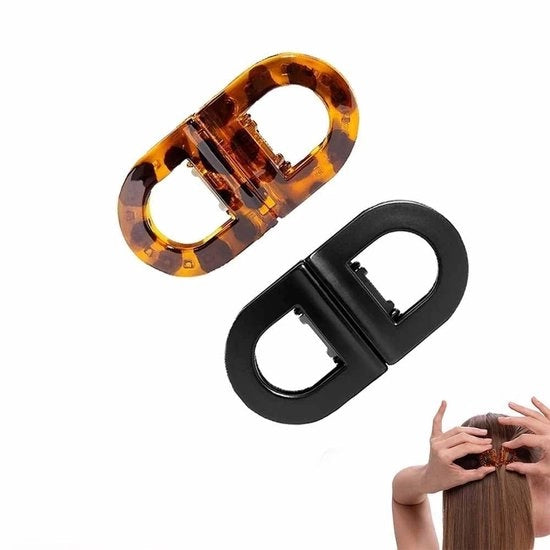 Spazzola per capelli magnetica antiscivolo con 2 pezzi - forza di aderenza forte - design comodo - clip per capelli a forma piatta