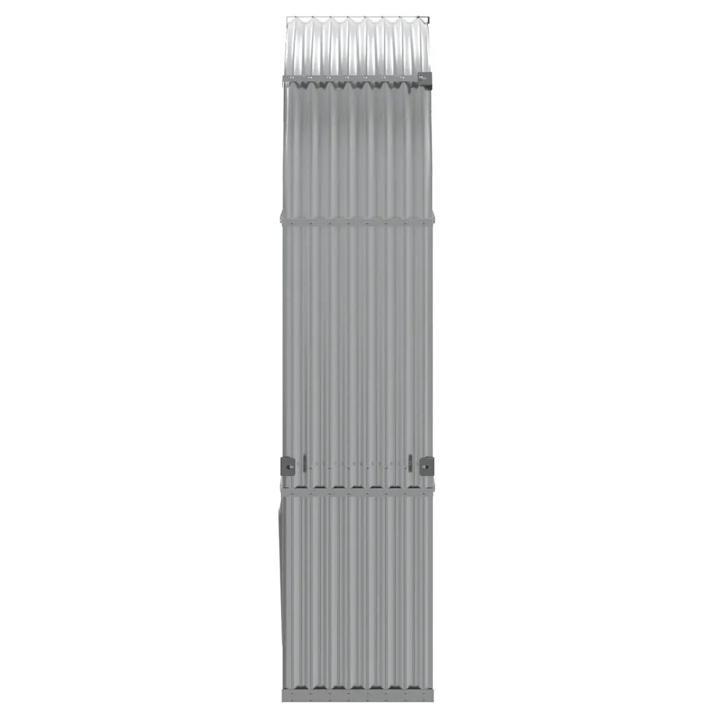 Portaceppi Grigio Chiaro 120x45x210 cm in Acciaio Zincato 364552