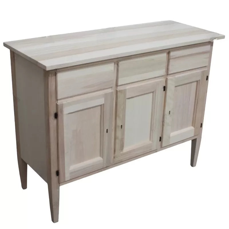 Madia credenza in legno 3 ante 3 cassetti tinta noce l.105 p.42 h.82 (963) - Mobili 2G