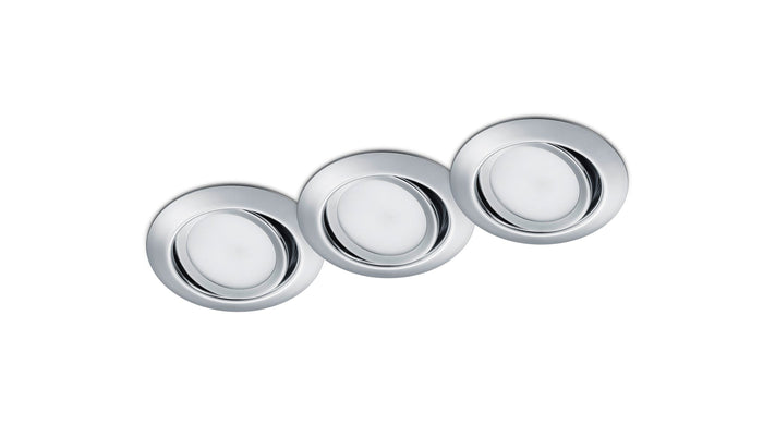 Illuminazione da Incasso da Interno a LED in Metallo Cromo