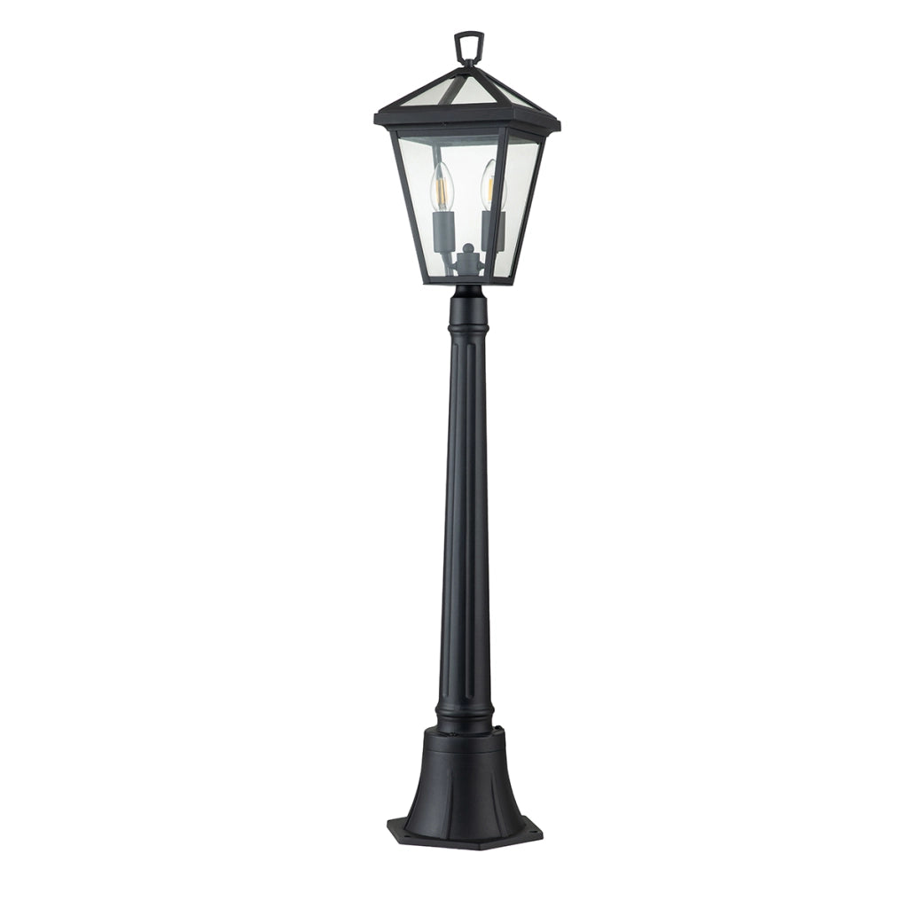 Paletto da giardino esterno nero E14 2x40W Alford Place
