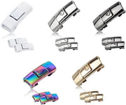 Decine di lacci per scarpe - Lacci veloci a chiusura rapida senza cerniera - Lacci metallici fissi per scarpe da corsa - 5 colori