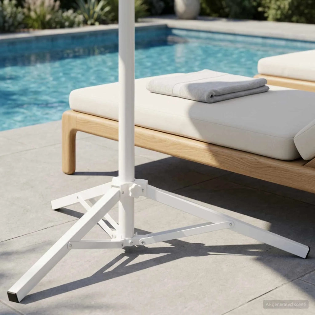 Supporto Parasol Bianco Acciaio for 25-32 mm Pole 42010379