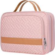Toiletteggi per donne e uomini - Borse da toilette impermeabili per viaggi - Borse da trucco appese - Rosa