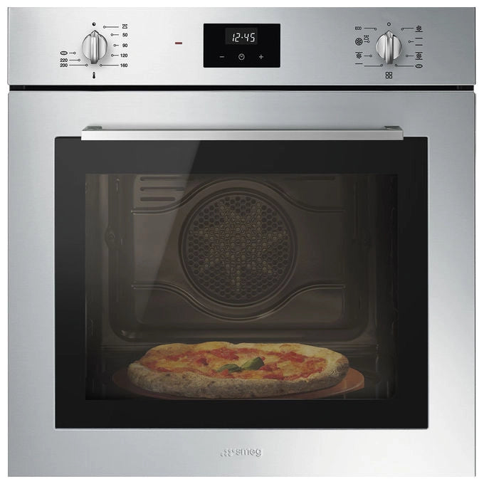 Smeg, Forno Elettrico da Incasso, Acciaio Satinato, 65 Litri, DirectSteam, Pizza