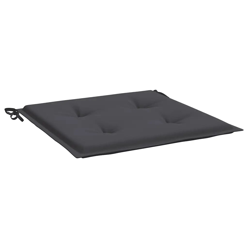 Cuscini per Sedia 2 pz Antracite 50x50x4 cm in Tessuto Oxford 47602