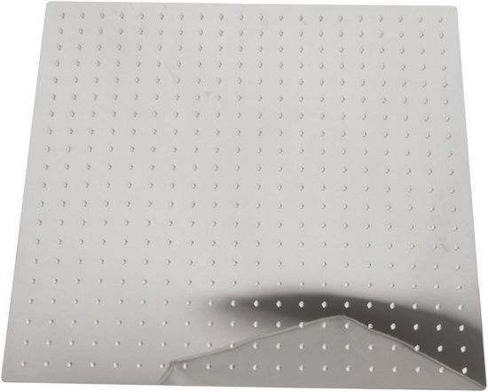 Regolatore di doccia quadrato in acciaio inossidabile da 50x50 cm con effetto cascata e getti anti-calcare per un'esperienza di doccia rilassante
