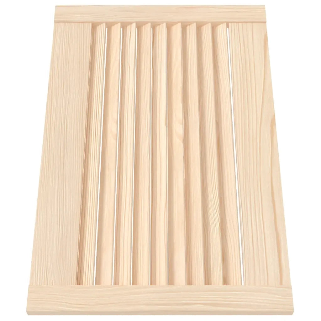 Ante con Design a Lamelle 4 pz 39,5x59,4 cm in Legno di Pino 151114