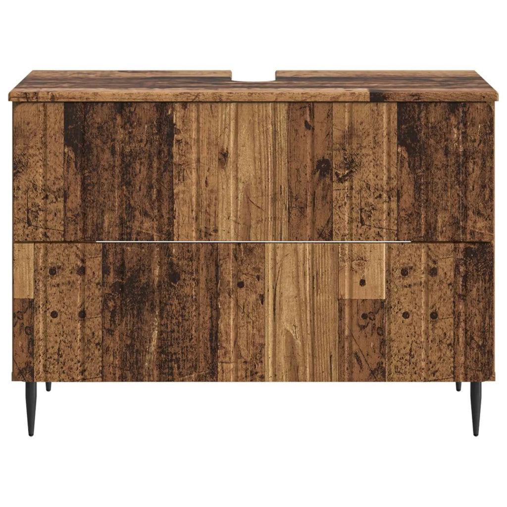 Armadio per Lavabo da Bagno ZWOLLE Legno antico 896363