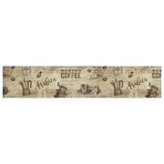 Tappeto da Cucina Lavabile-Tappetino da Cucina Marrone Caff¨¨ 60x300 cm in Velluto