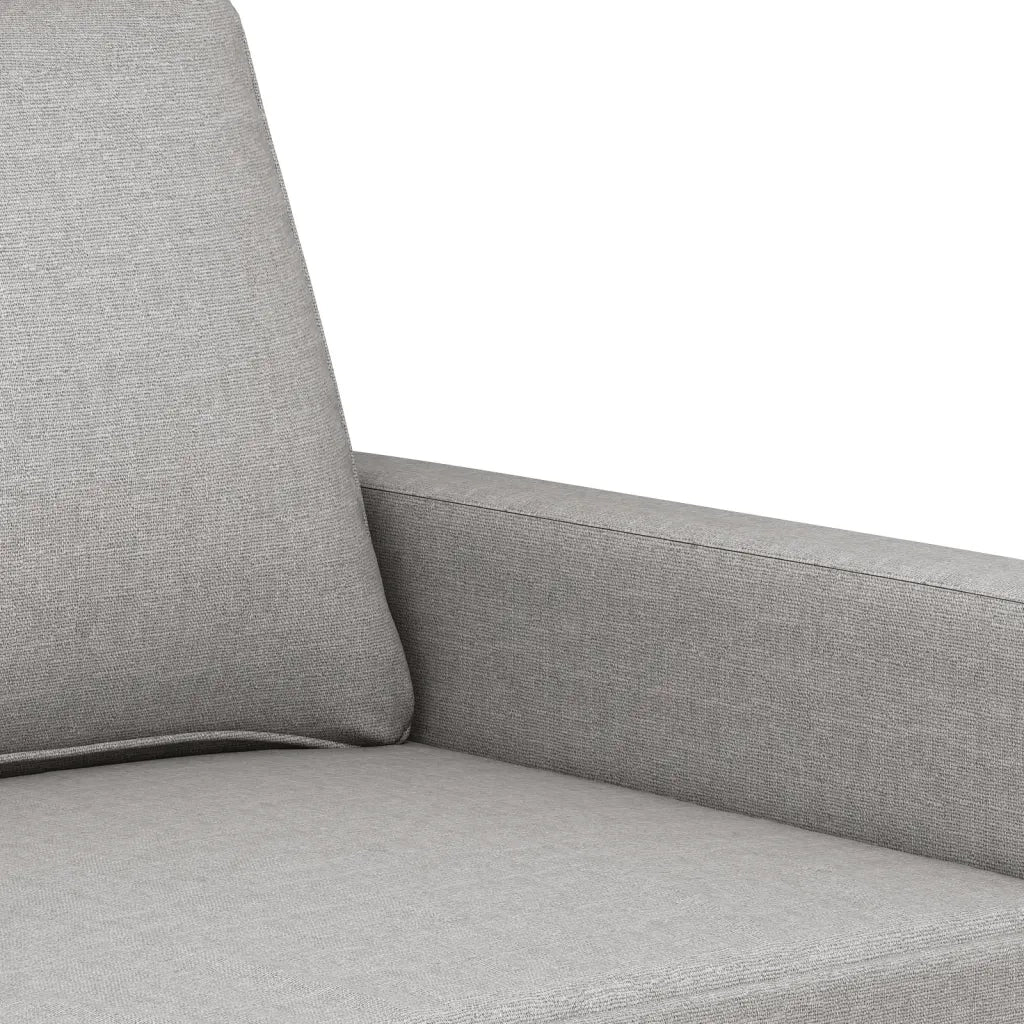 Divano a 3 Posti Grigio Chiaro 180 cm in Tessuto 348709
