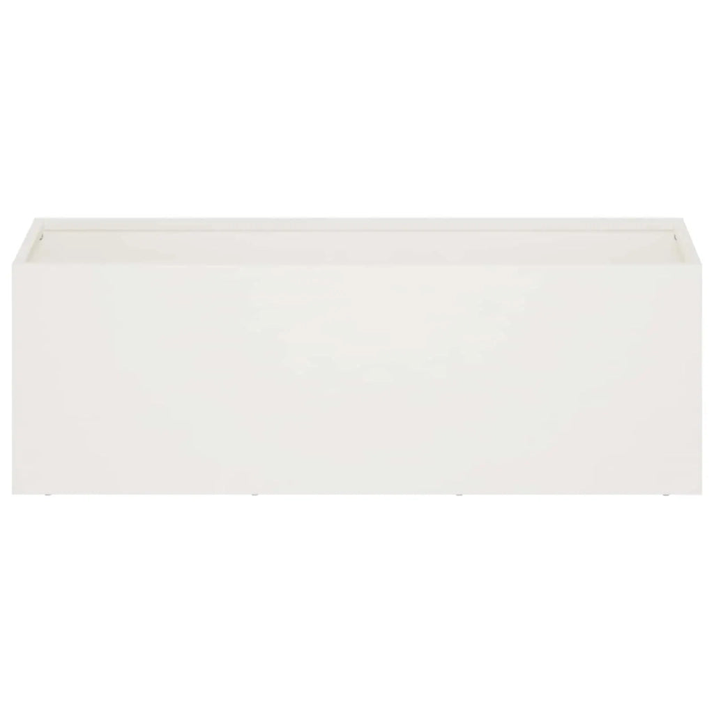 Vaso da giardino 2 pz Bianco 40 x 20 x 20 cm 8005137