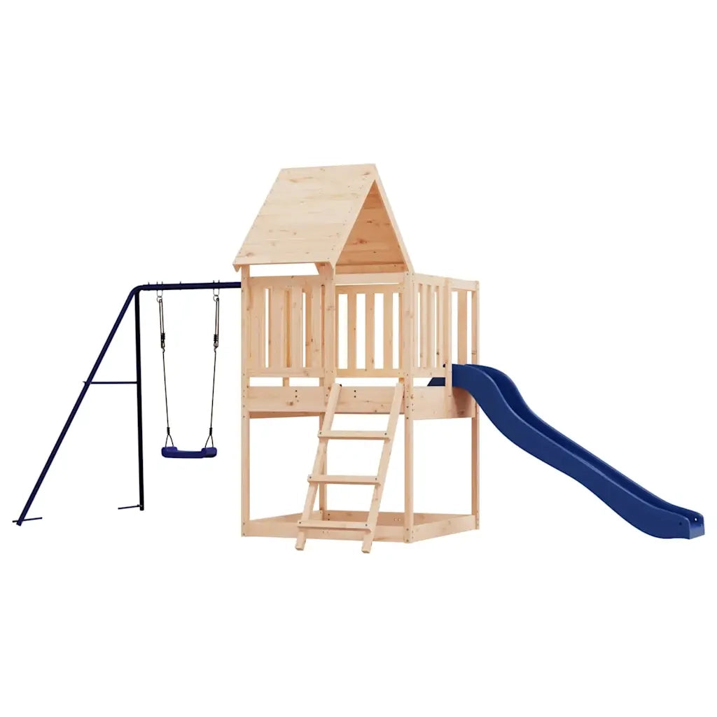 Set da Gioco da Esterno in Legno Massello di Pino 3155936