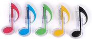 Clips per note musicali - Clip musicali colorati in plastica - 5 pezzi