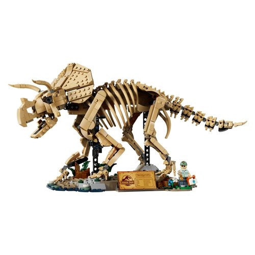 Costruzioni lego 77985 jurassic world fossili di dinosauro: triceratop
