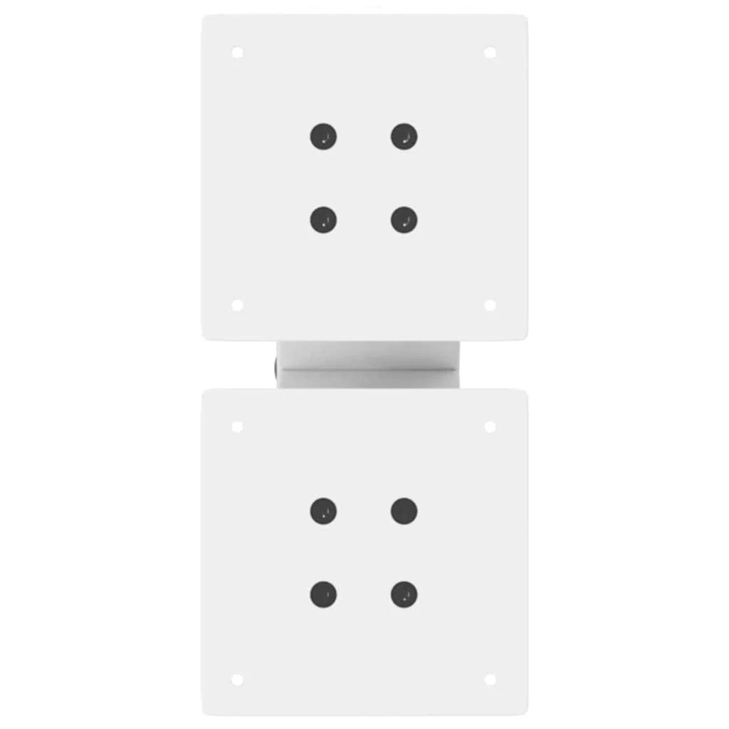Set di 2 gambe per tavolino da caffè a forma di X 30 x 30 cm con piedini regolabili stabili design moderno acciaio bianco 02_0057201