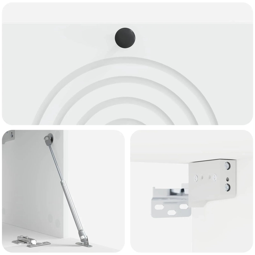 Mobile Porta TV da Muro Bianco 78,5 x 31 x 30 cm 898205