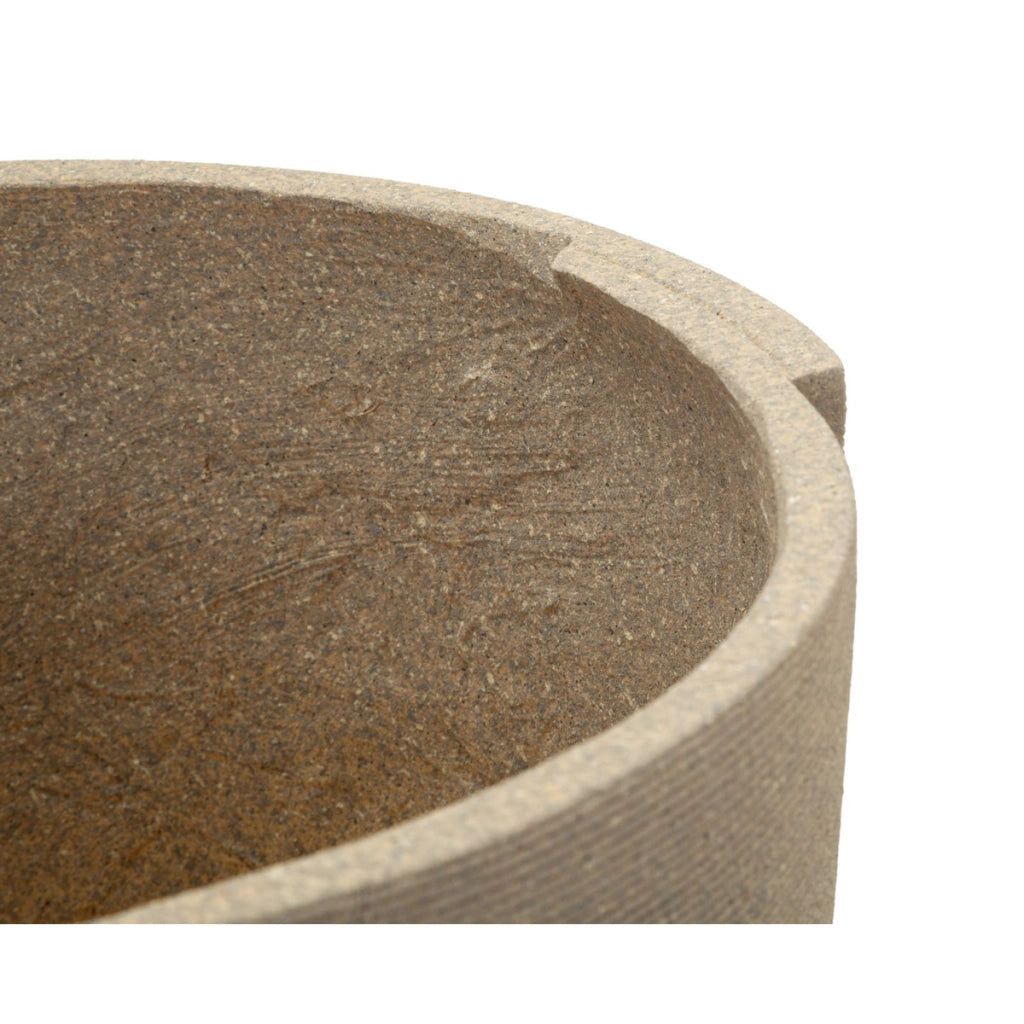 Set di 3 Vasi per Piante VKH1041, Grigio, Poliresina, 43x43x47 cm