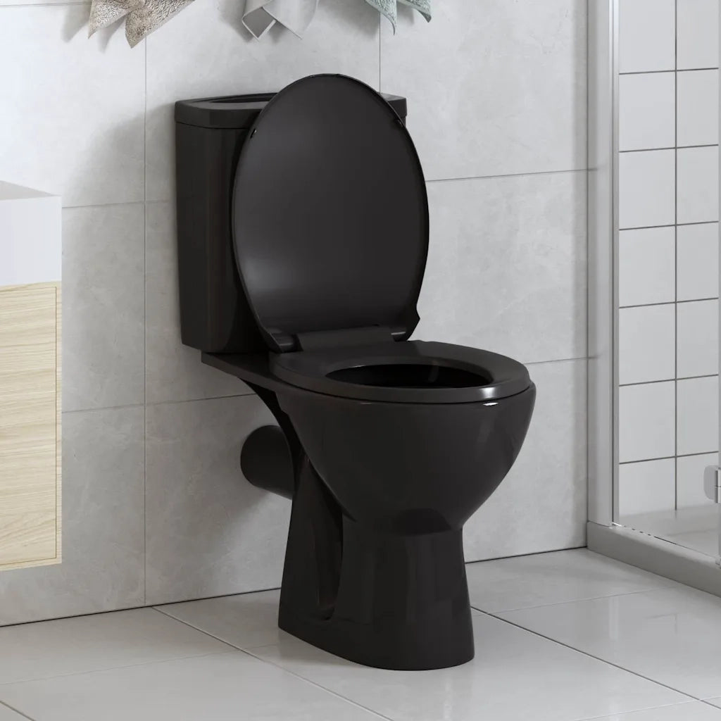 Copriwater Ammortizzato a Sgancio Rapido Nero CFW1477757