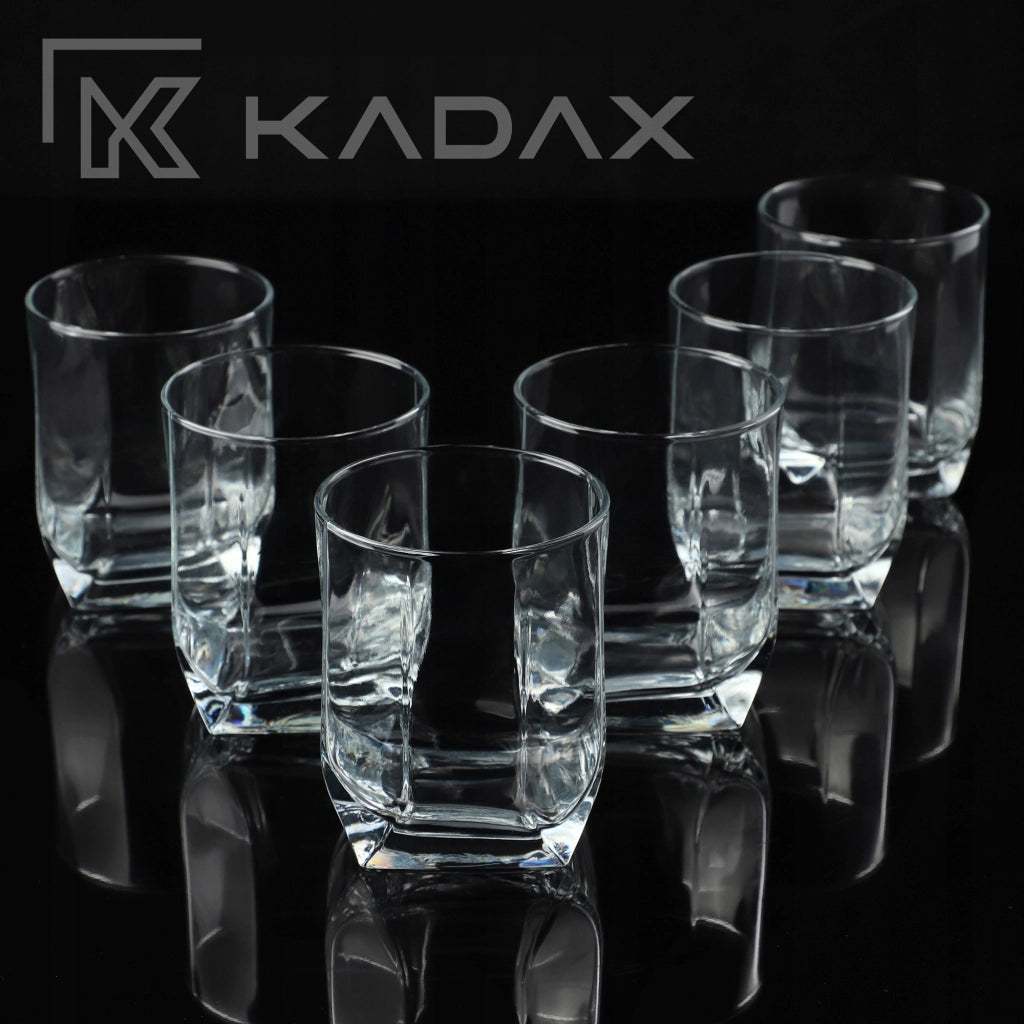 Set di 6 bicchieri KADAX da 320 ml per whisky, bevande e succhi di frutta.