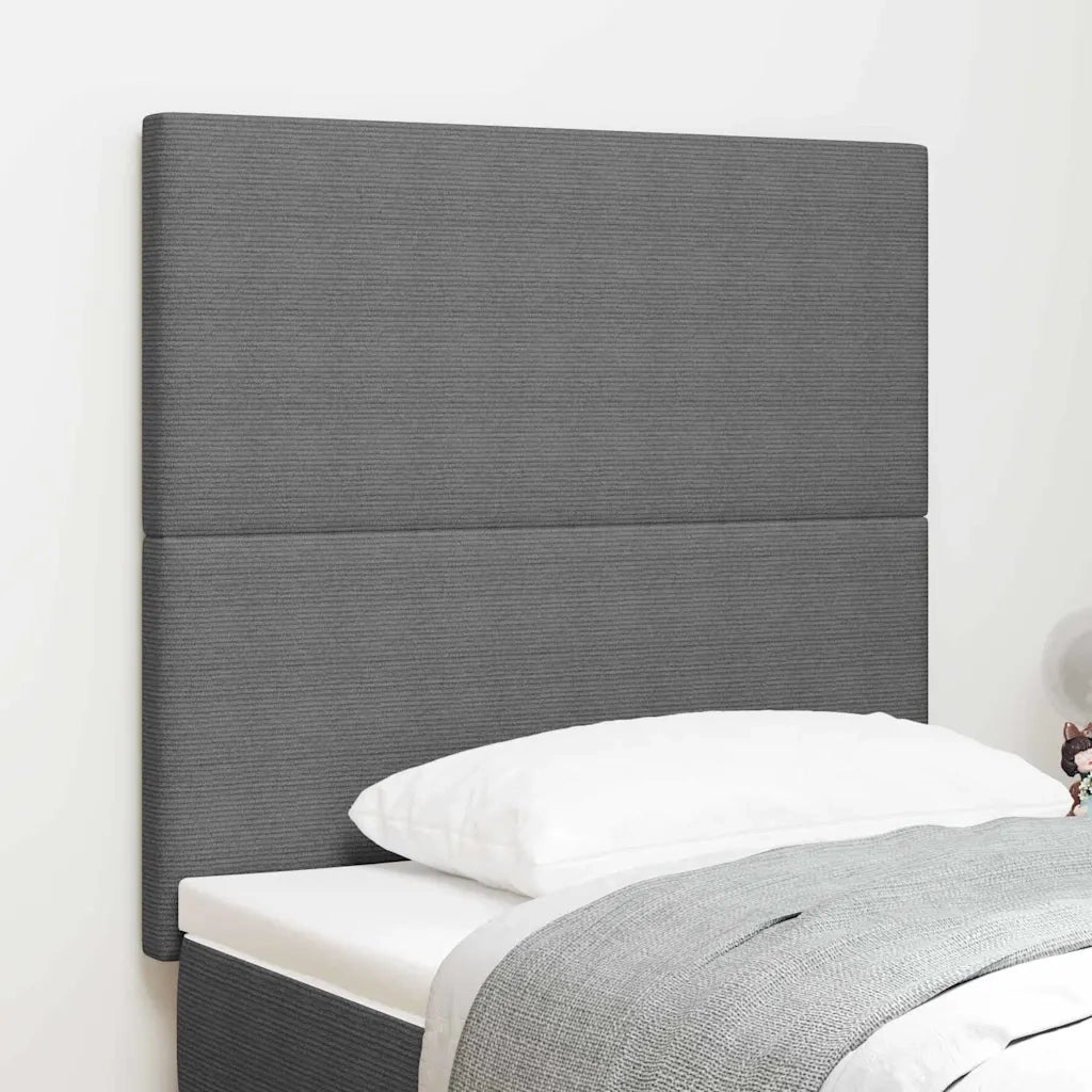Testiera LED con testiera Grigio chiaro 80 cm Tessuto in Cords 3338314