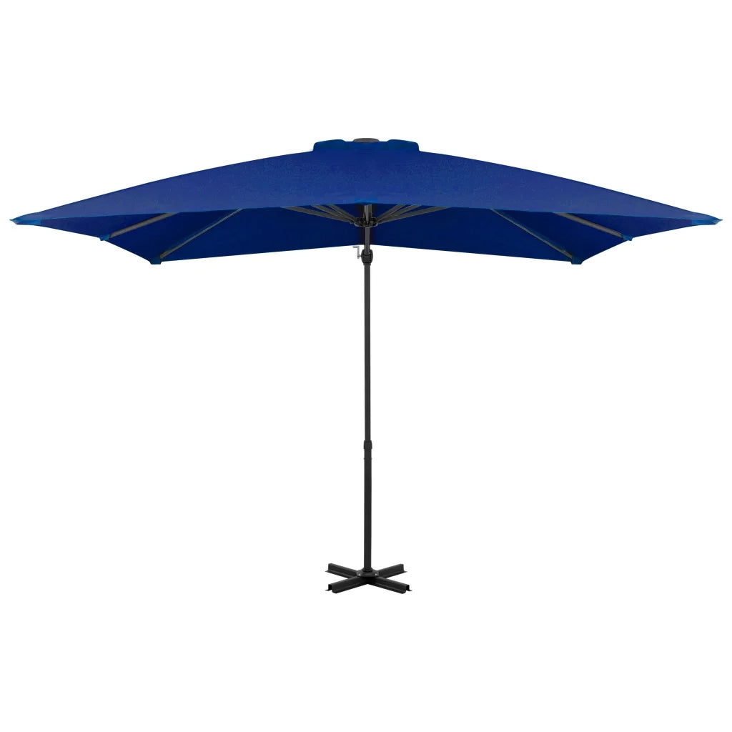 Ombrellone a Sbalzo con Palo in Alluminio Azzurro 250x250 cm 46987