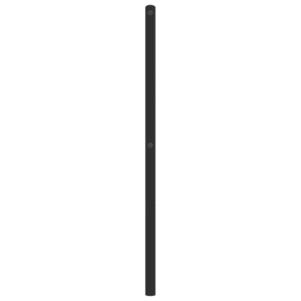 Testiera in Metallo Nero 200 cm