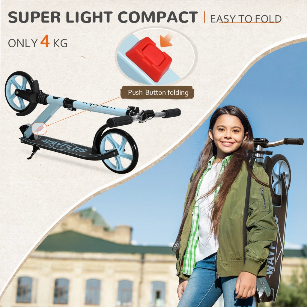 Monopattino WAYPLUS ¨C zephmum ¨C Pieghevole, 8IN Ruote Grandi, 4 Livelli Regolabili