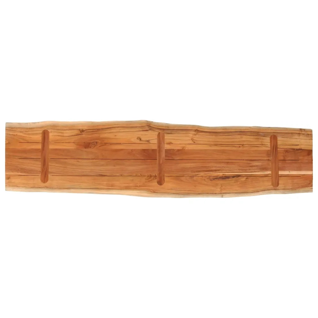 Piano Tavolo 160x40x3,8 cm Rettangolare Legno Acacia Bordi Vivi 370640