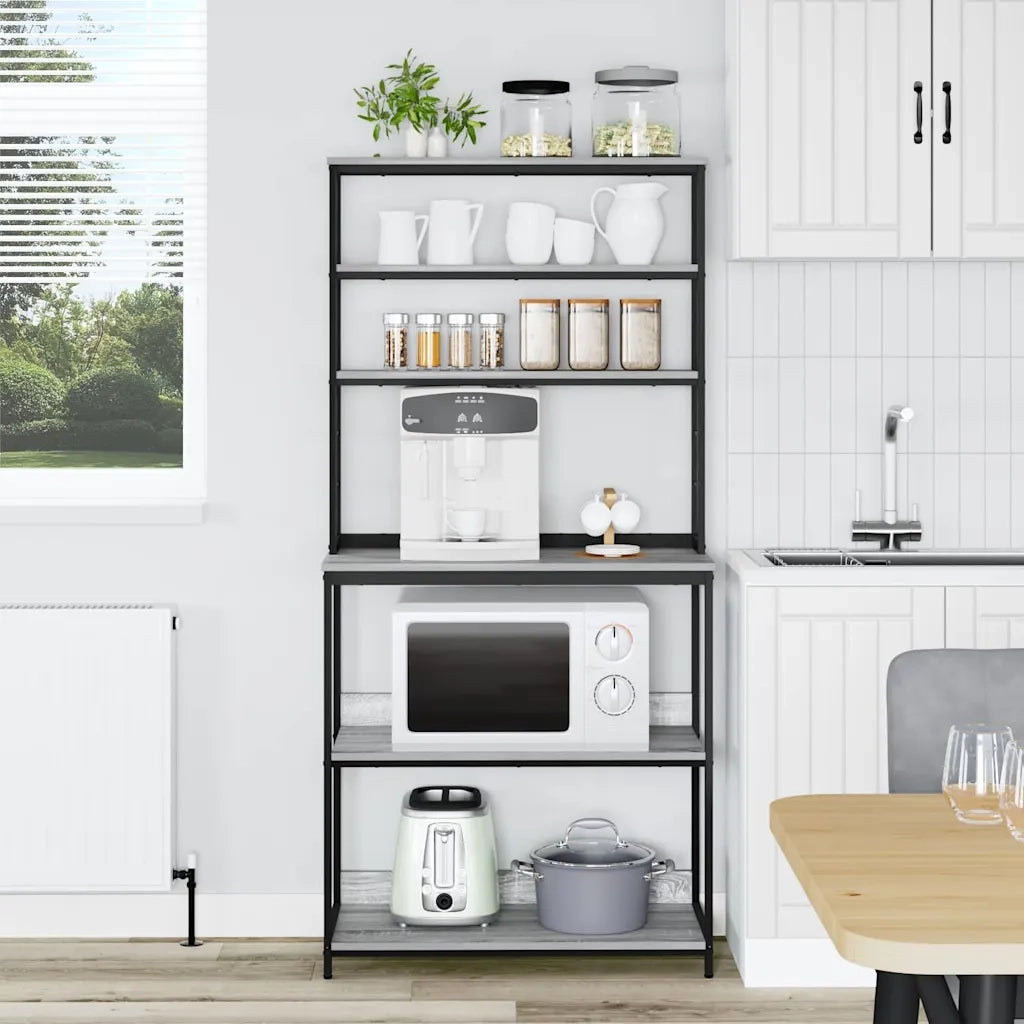 Mensola da cucina Grigio Sonoma 80 x 40 x 168 cm 883889