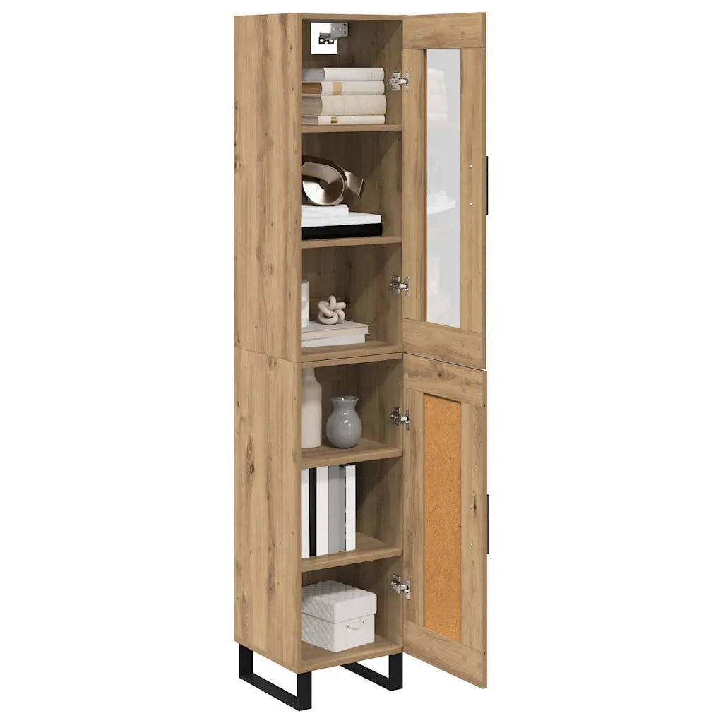 Credenza Rovere artigianale 34,5 x 34 x 180 cm