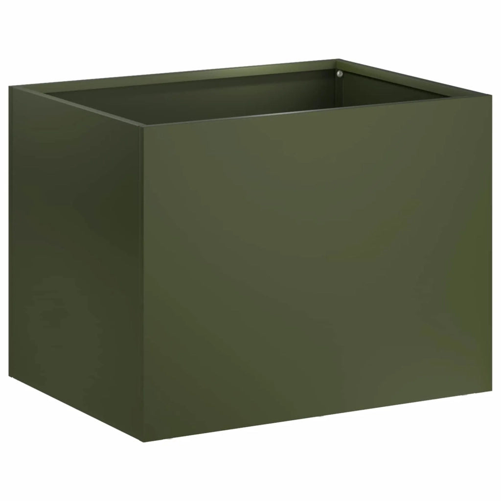 Vaso da giardino Verde Oliva 40 x 30 x 30 cm 8005196