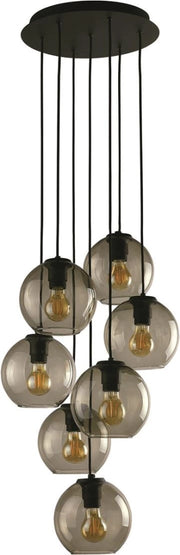Lampadario Nowodvorski Vetro nero vetro 7xE27 Ø34 9131