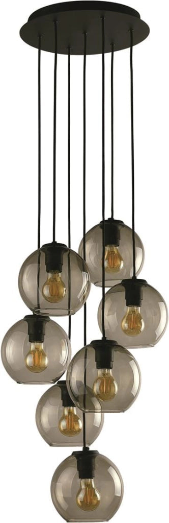 Lampadario Nowodvorski Vetro nero vetro 7xE27 Ø34 9131