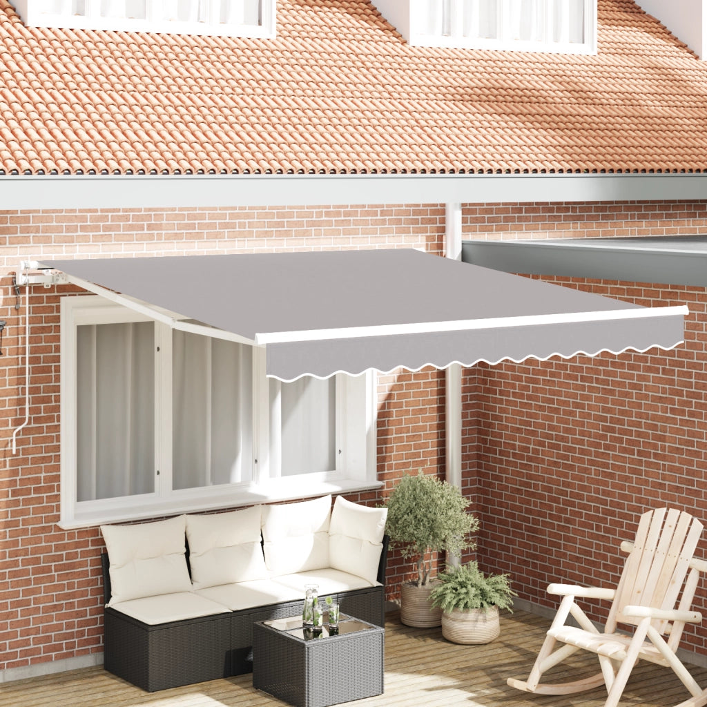 Ombrellone Retrattile Automatico  Grigio Chiaro 300x250 cm
