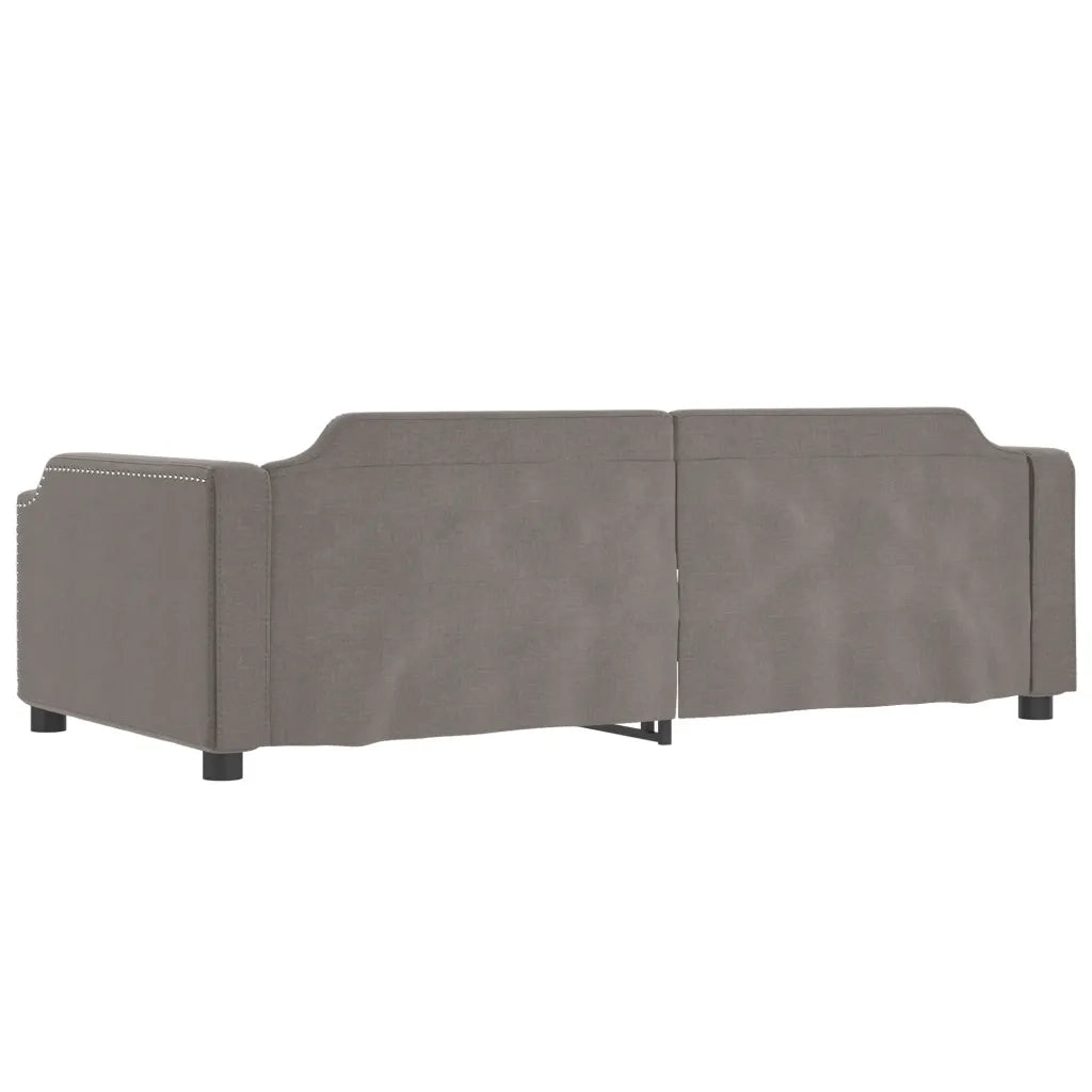 Divano Letto Estraibile con Cassetti-Sofa Letto-Daybed Tortora 100x200 cm Tessuto 672011