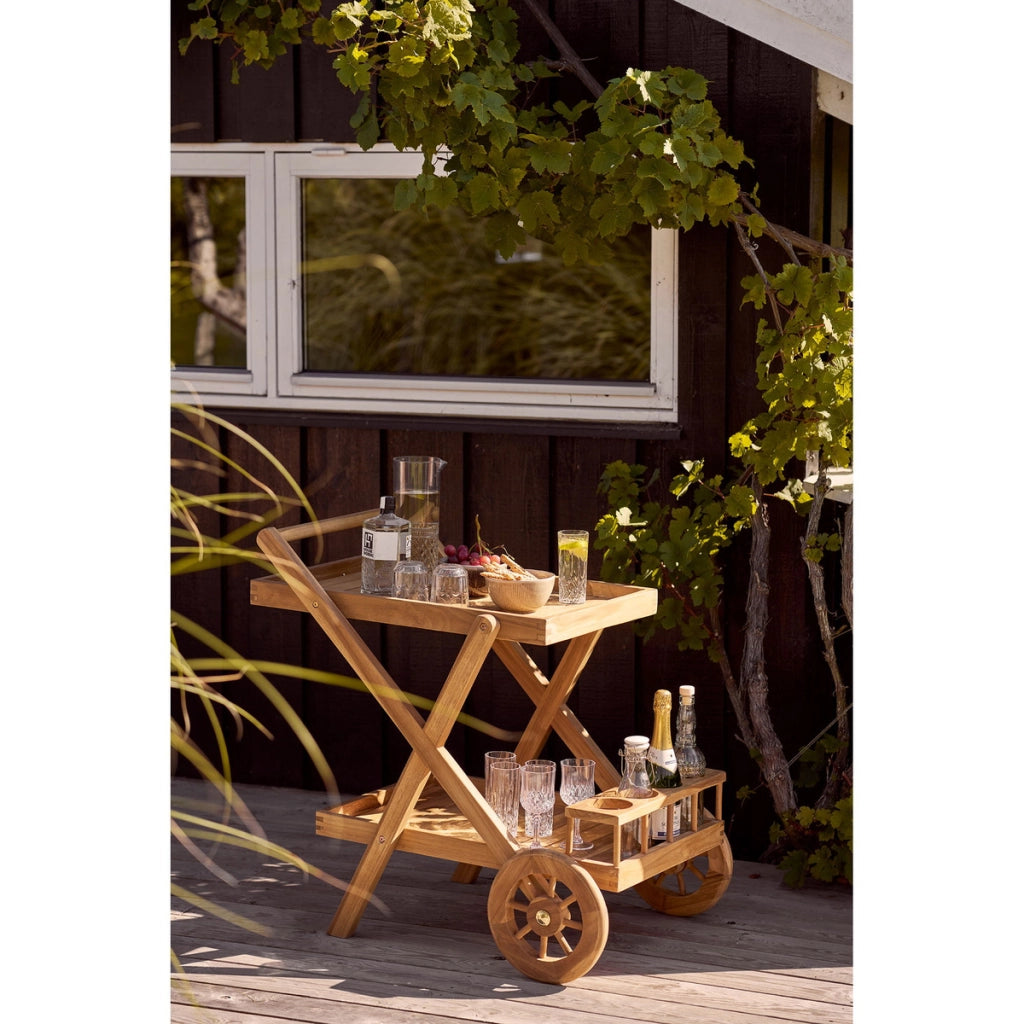 Carrello Pasaku, Marrone, Legno, 50x86x81 cm