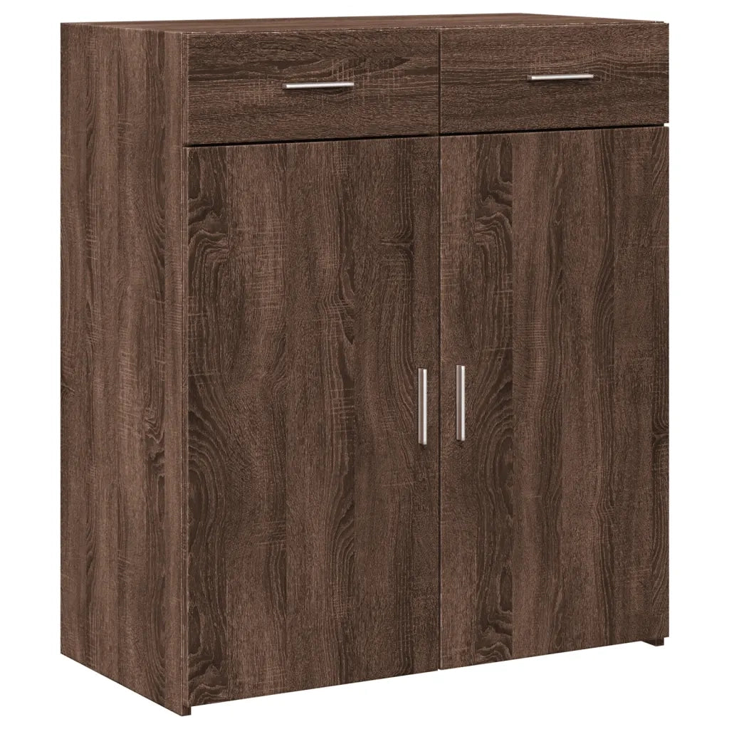 Credenza-Buffet-Armadio da cucina Rovere Marrone 80x42,5x93 cm in Legno Multistrato 112285