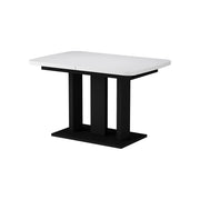 Vicco Tavolo da pranzo Estensibile Nero/bianco 120/160 x 80 cm 2 parti