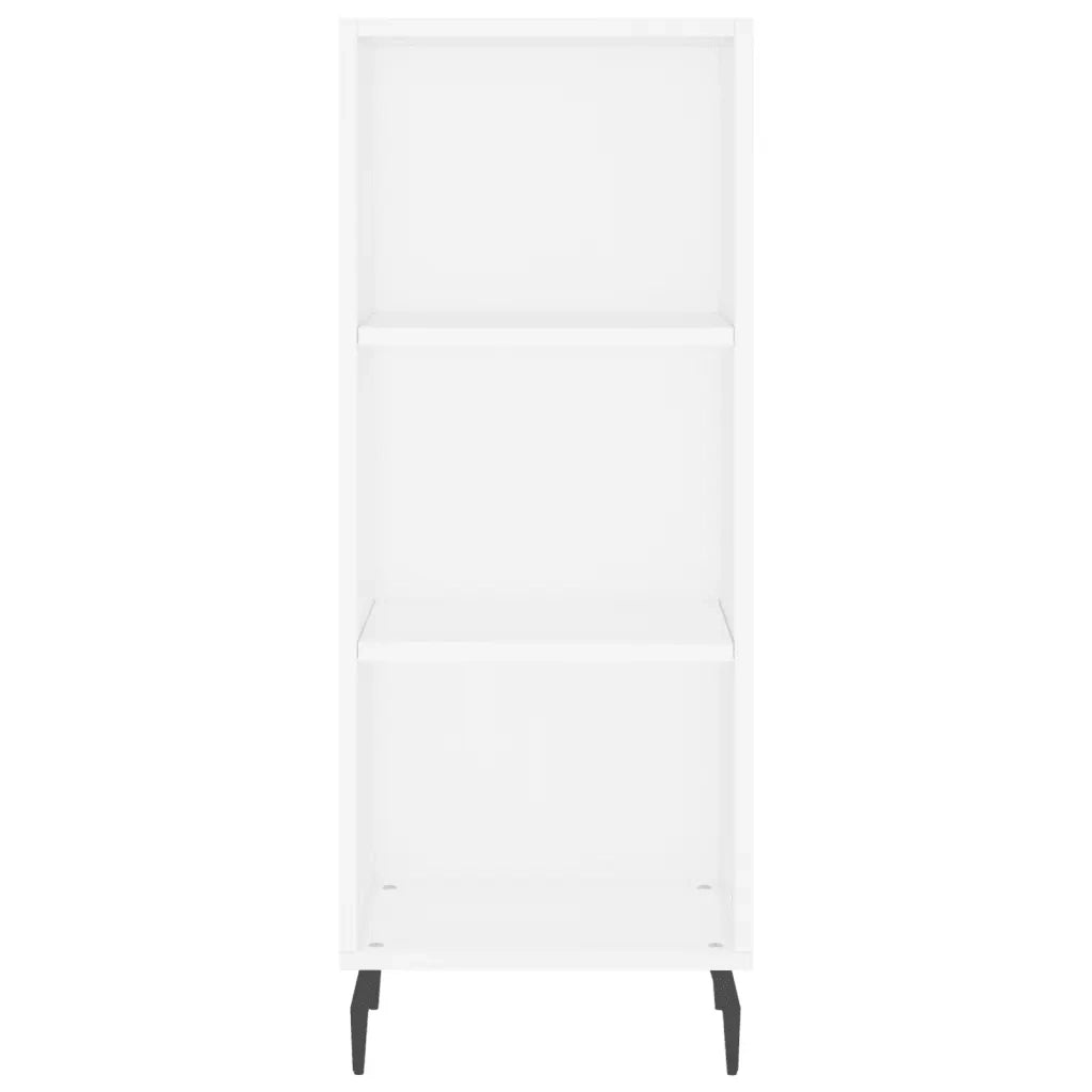 vidaXL Credenza Bianca 34,5x34x180 cm in Legno Multistrato