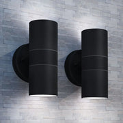 Applique da Parete 2 pz Acciaio Inox Proiezione Alto/Basso 42421