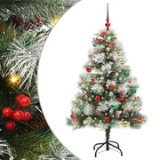 Albero di Natale | Decorazioni natalizie artificiale Verde e bianco 150 cm
